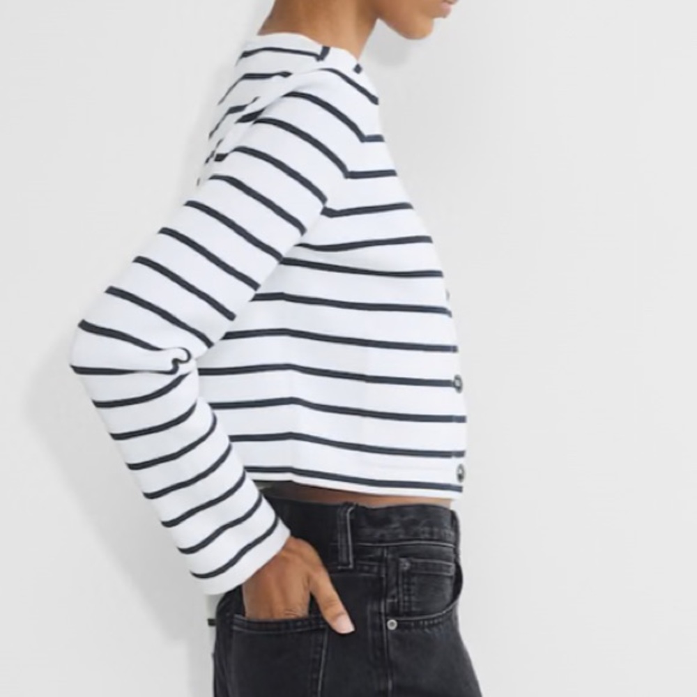 Aritzia Babaton color White admiral Notable Cardigan - Picture 6 of 7